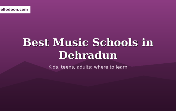 Best music schools in Dehradun students learning instruments