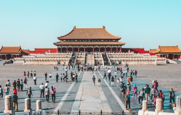 Buddhist monastery with golden spire in Clement Town Dehradun
