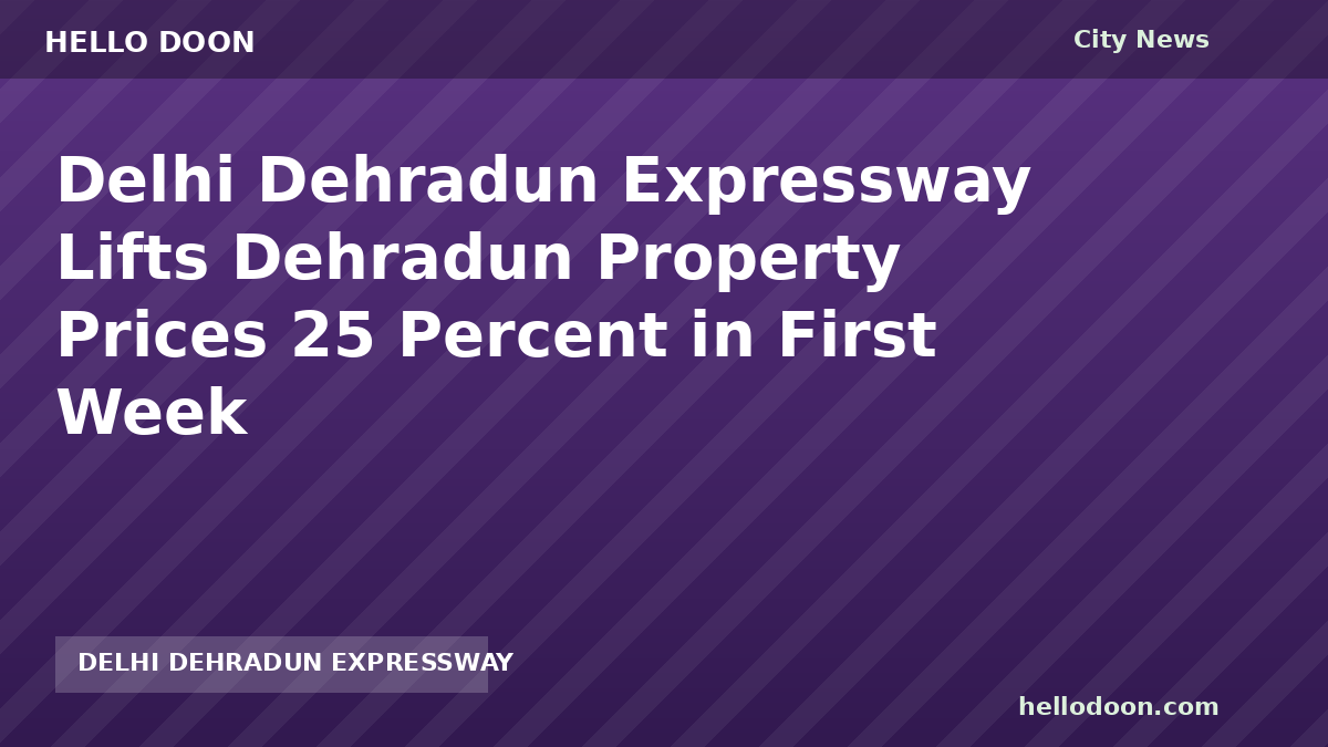 Delhi Dehradun Expressway aerial view showing the six-lane corridor and wildlife passes