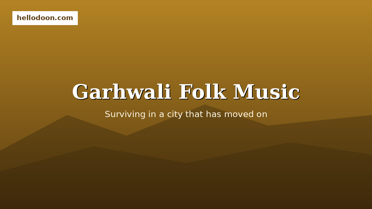 Garhwali folk music performers playing dhol damau in Dehradun