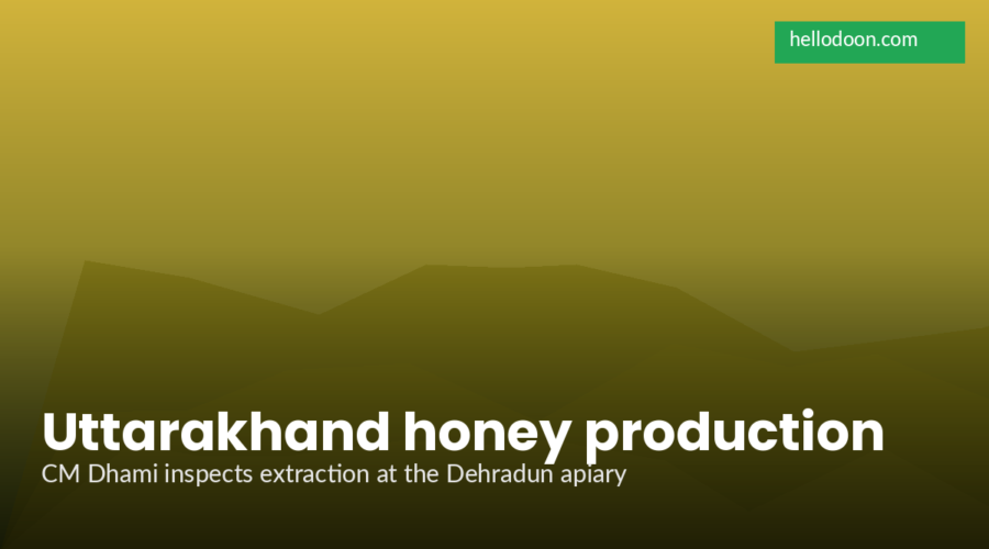 CM Dhami Reviews Honey Production at Dehradun Residence as Uttarakhand Pushes Apiculture Mission