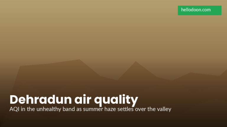 Dehradun Air Quality Hits Unhealthy Range as AQI Climbs Past 180 This Week