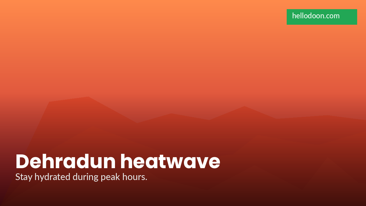 Dehradun heatwave temperature gauge showing rising mercury during the April 2026 alert