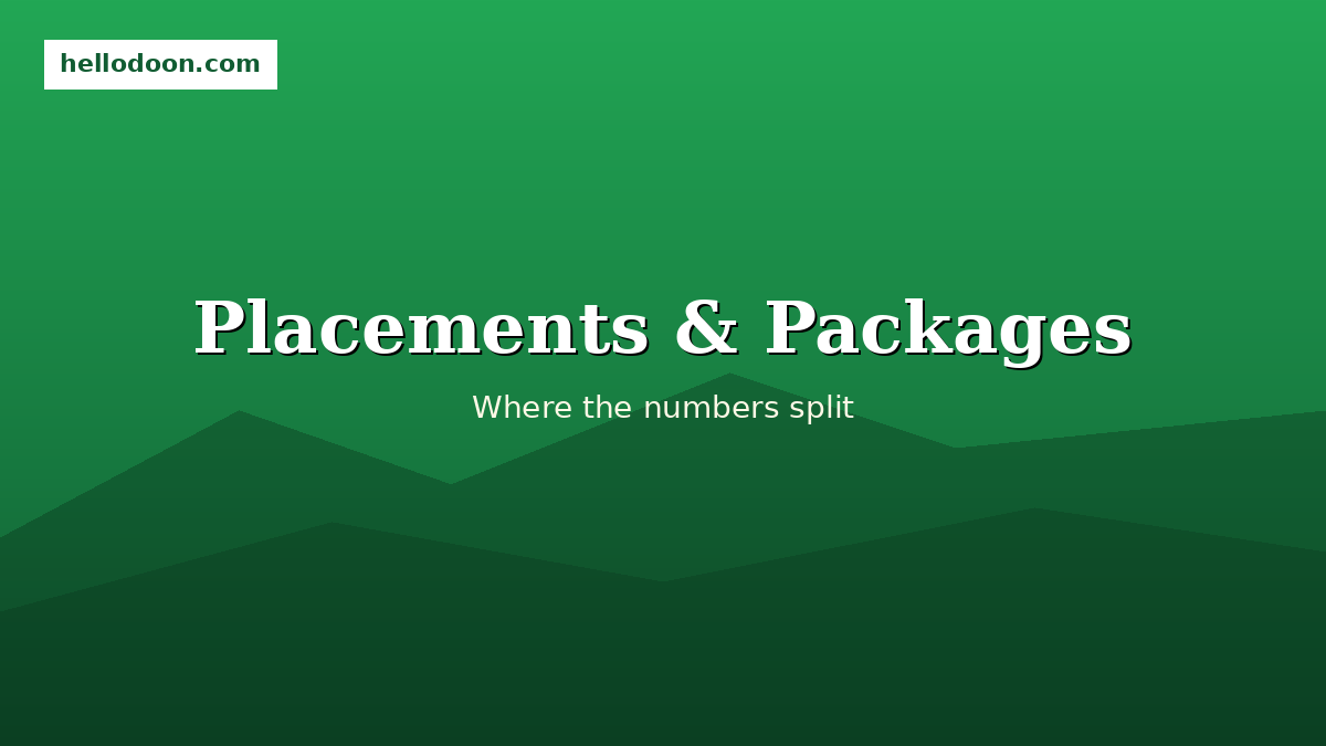 IIT Roorkee vs Graphic Era placement packages comparison